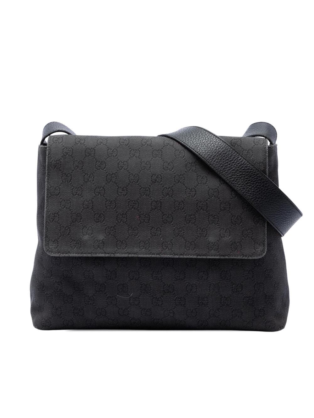 Gucci Gg Denim Messenger Bag Pre-Loved #361112G48B